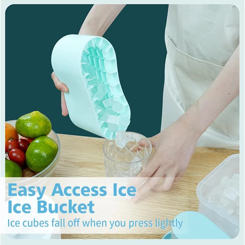 Seau à glace rond en silicone