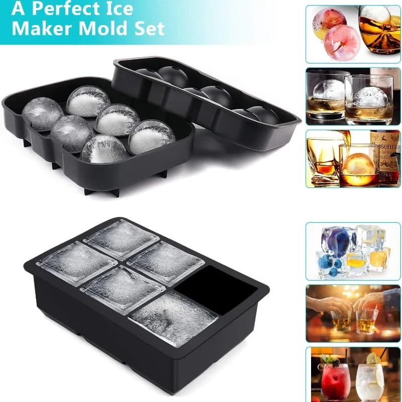 Bac à glaçons pour boules de glace